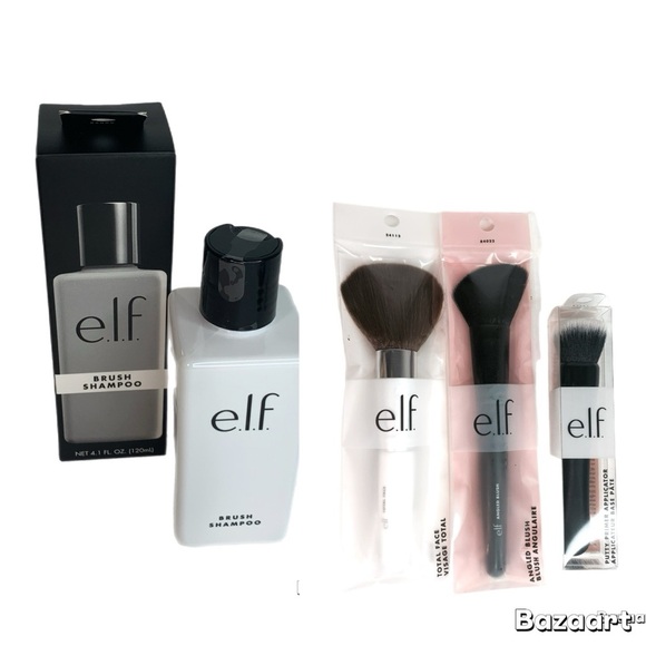 e.l.f. Black and White Makeup Brush Set - Picture 1 of 5